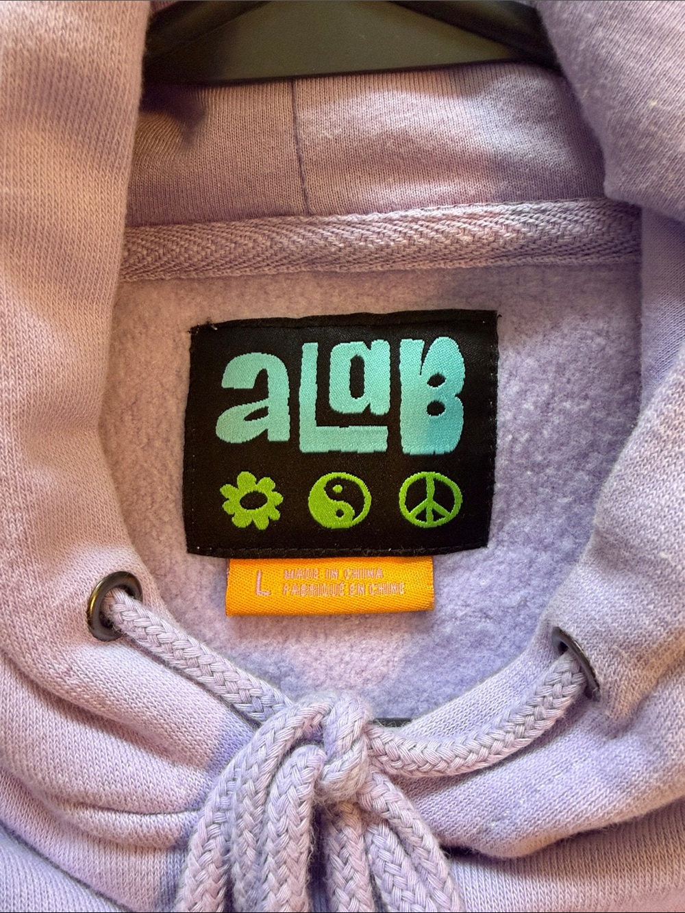 Zumiez Lavender Daisy Embroidered Hoodie - Picture 2 of 3